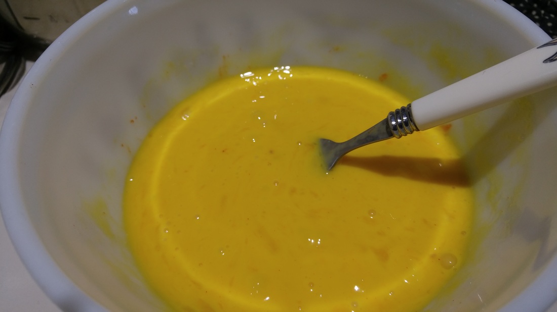 beaten eggs
