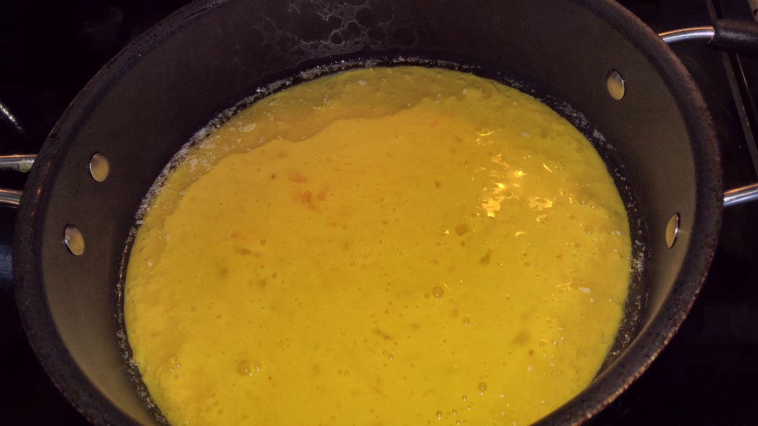 eggs in pan
