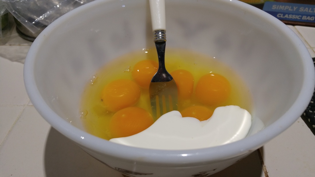 eggs and cream